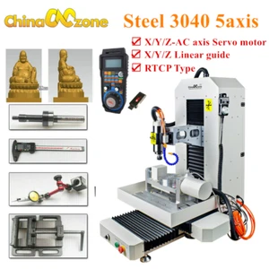 RTCP Steel CNC 3040 5axis Metal Router Engraver CNC Milling Machine Servo Motor - Picture 1 of 12