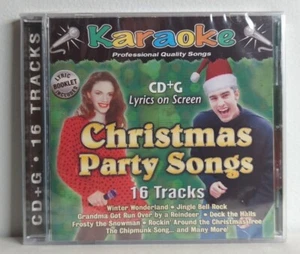 Christmas Party Songs Karaoke CD G - Audio CD, Lyrics On Screen, Lyrics Included - Foto 1 di 2