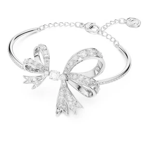 Swarovski Volta bangle Bow, White, Rhodium plated 5647563 Valentine's Day gift - Picture 1 of 5