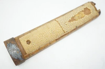 Manija Espada Wakizashi Japonesa Original Tsuka y Fuchi de Hierro de Japón 1202E11 Foto 1 de 4