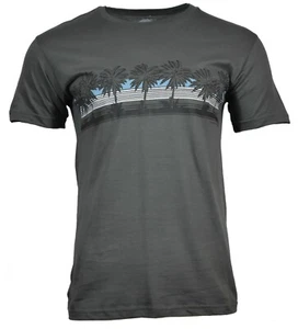 Men's T-Shirt Sunset Beach Palm Trees Relax No worries here 100 % Cotton NEW - Picture 1 of 3