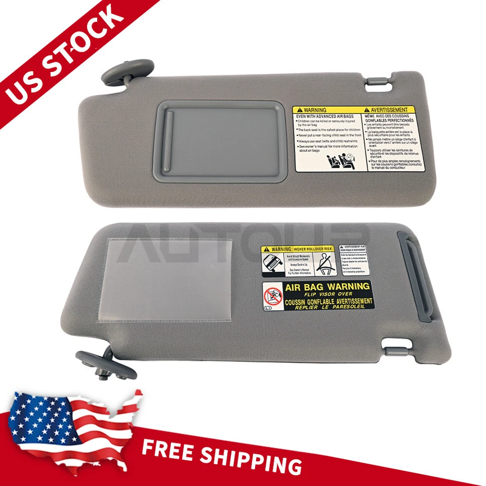 NUEVO para Toyota Tacoma 2005-2011 gris parasol lado del conductor con espejo Foto 1 de 4