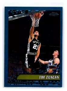 2001-02 Topps Chrome #30 Tim Duncan San Antonio Spurs - Picture 1 of 2