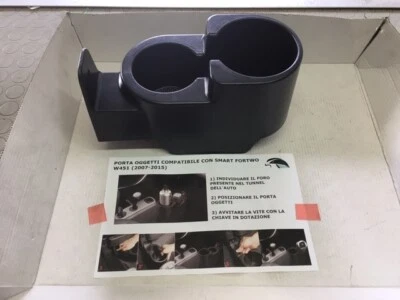 SMART FORTWO TUTTI MODELLI 1998-2013 PORTA OGGETTI CENTRALE AL TUNNEL OPTIONAL - Image 1 of 2