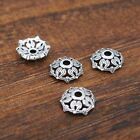 Jewellry 925 Sterling Silver DIY  Flower Bead Caps Round Spacer End Beads A5156