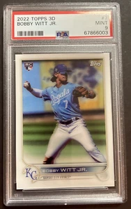 2022 Topps 3D - Bobby Witt Jr. Rookie Card #7 RC PSA 9 - Picture 1 of 4