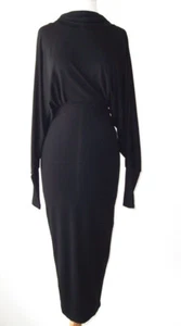 ALEXANDRE VAUTHIER Black Open Back Dolman Sleeve Dress 38 6 - Picture 1 of 4