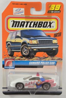 2000 MATCHBOX 2000 #89 CAMARO POLICE CAR DARE NIP - Image 1 of 4