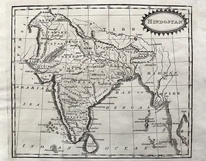 1815 Antique Map; Hindoostan / Hindūstān, India - Picture 1 of 4