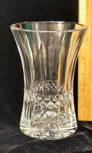 Vintage Waterford Clear Crystal Giftware Collection Pattern Flower Vase 6" - Picture 1 of 3