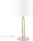 Lampes de table Globe Electric 67490 Paloma 22, faux marbre blanc 