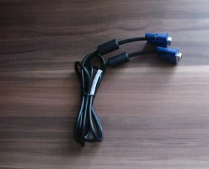 VGA Kabel SVGA 1,8m VGA auf VGA Kabel für PC Monitor LCD TV VIDEO Beamer 15 Pin - Bild 1 von 2