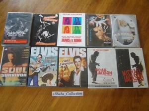 LOT 10 DVD divers concert Musique Elvis Jackson Tokio Madonna - Imagen 1 de 6