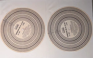 PLATTENSPIELER STROBE DISC #30-230,60Hz für 16,33,45 & 78 U/min. +/-2% & +/- 4% genauigkeit - Bild 1 von 5