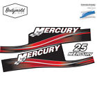 Mercury 2017 outboard decals 2 stroke 25hp red set - £ 35.08