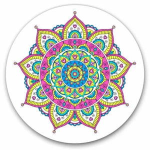 2 x Vinyl Stickers 7.5cm - Indian Mandala Boho Yoga Cool Gift #19380 - Afbeelding 1 van 9