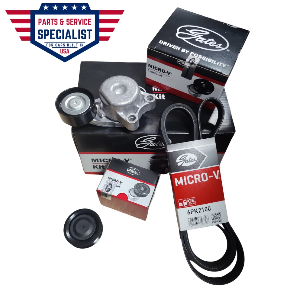 KIT CINTURÓN SERPENTINA GATES CHRYSLER 300C LANCIA TEMA 2011-2015 3.0L CRD Foto 1 de 1