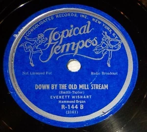 Everett Wishart (Hammond Organ) 78 Always / Down By The Old Mill Stream SH1A - Picture 1 of 2