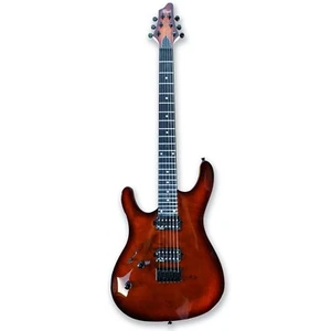 Left-handed 6 String Electric Guitar Maple Neck Burl poplar top Okoume Body - Picture 1 of 7