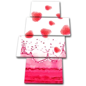 Food Kitchen Fruit Splash MULTI CANVAS WALL ART Picture Print VA - Picture 1 of 1