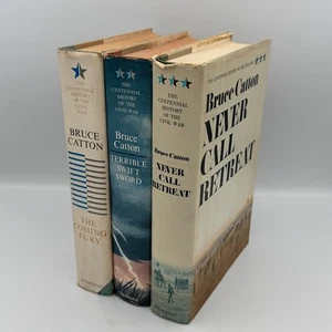 The Centennial History of The Civil War by Bruce Catton 3 Vol Set First Ed HC DJ - Picture 1 of 22