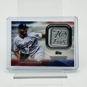 2021 Topps 70th Anniversary Logo Patches #70LP-CL Clayton Kershaw LA Dodgers - Picture 1 of 3