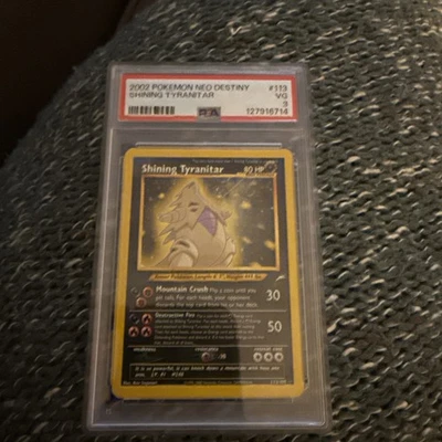 Pokemon Shining Tyranitar Neo Destiny Unlimited Holo Secret Rare #113 PSA 3 - Image 1 of 2
