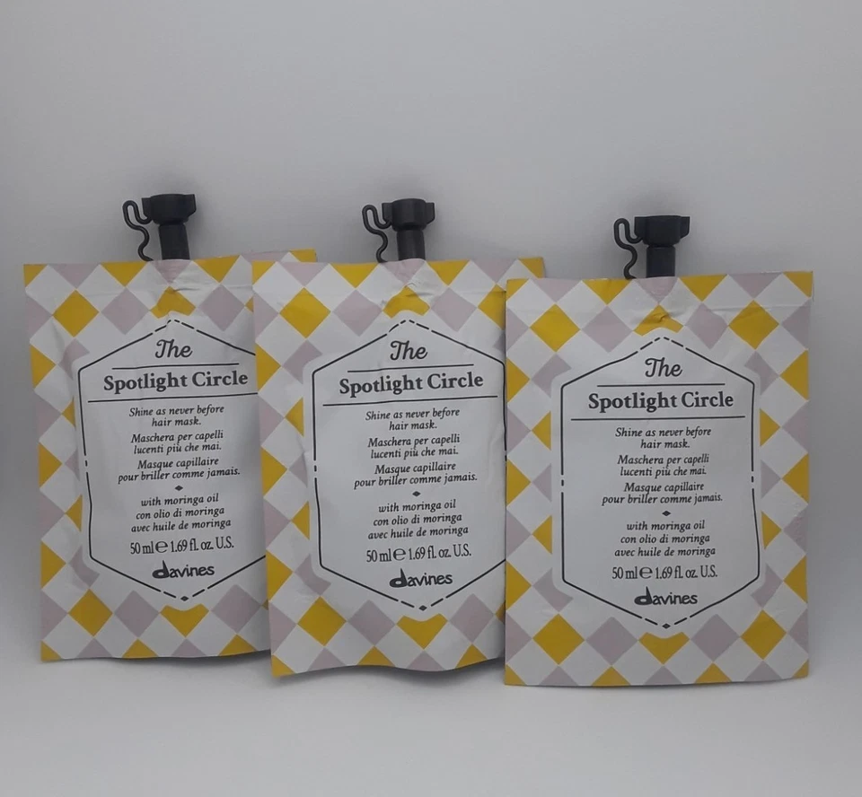 Lote de 3 Mascarillas Capilares Veganas Davines THE SPOTLIGHT CIRCLE 1.69 Fl OZ 50 ml Foto 1 de 4