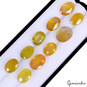 34.30ct Natural Yellow Sapphire Untreated Gemstone Wholesale Lot Top Color Shine - Picture 1 of 6
