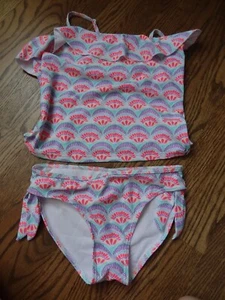 Snapper Rock kids girls Tankini top and bottom swim suit size 12 - Picture 1 of 7