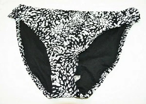 Traje de baño para mujer MOSSIMO parte inferior elástica forrado negro blanco talla grande nuevo con etiquetas - Imagen 1 de 5