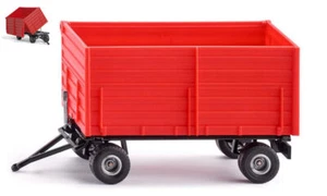 Modellino Siku RIMORCHIO 2 ASSI scala 1:32 trattore modellismo statico diecast - Foto 1 di 1