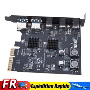 Carte d\'extension adaptateur PCI Express X4 vers USB C + USB3.2 Gen2 10 Gbit/s - Photo 1/11