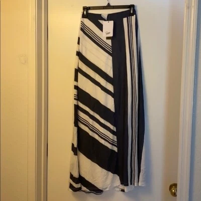 H by Bordeaux Draped Wrap Skirt Light Grey Sz P - Image 1 of 4