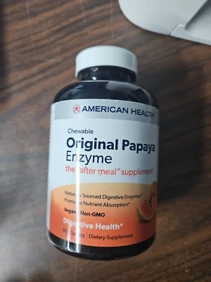 Enzima de papaya original American Health, 600 comprimidos masticables Foto 1 de 3