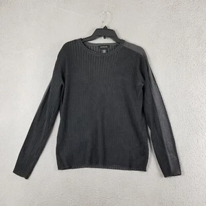 Calvin Klein Sweater Adult Medium Black Sleeve Spell Out Outdoor Sweatshirt Men - Picture 1 of 9