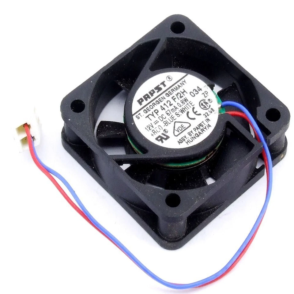EBM-PAPST TYP 412 F/2H 40x40x10mm 13V 67mA 0.8W Cooling Fan Axial-Lüfter - Bild 1 von 1