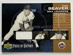 2002 Upper Deck Piece of History "ERA LEADERS "  Tom Seaver . EL-TS - Picture 1 of 2