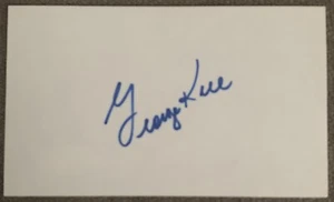GEORGE KELL WHITE SOX HOFer AUTO/SIGNED INDEX CARD 3x5 JSA COA - Picture 1 of 2