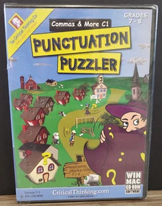 Punctuation Puzzler Commas & More C1 CD-ROM Mac Windows GRADES 7-8 NEW SEALED PC - Picture 1 of 9