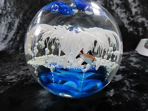 Large Inspired 5" Multi color Sphere K-9 Crystal Sea Ball - Picture 1 of 1