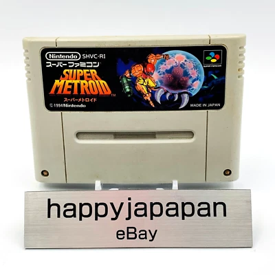 Nintendo Super Famicom Video Games Super Metroid SFC SNES SHVC-RI Japanese - Image 1 of 2