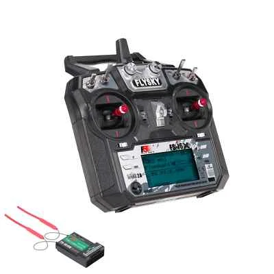 2.4GHz 10CH AFHDS 2A RC Transmitter with FS-iA10B Receiver for RC Drone - Image 1 of 4