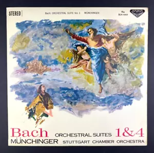 J.S. BACH Orchestral Suites 1 & 4 SLH-1001 • JAPAN Press vinyl record LP NM M- - Imagen 1 de 4