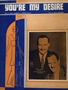 Partituras 1935 You're My Desire Great *Cover Art* The Hudson-Delange Orchestra - Imagen 1 de 3