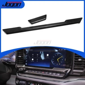 Carbon Console Dashboard Vent Panel Trim For Chevy Silverado 2500 ZR2 2022-2024 - Picture 1 of 19