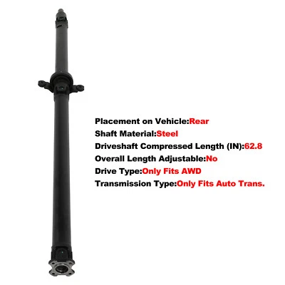 Rear Driveshaft Assembly for Subaru Outback 2005-2009 H4 2.5L AWD Auto Trans - Image 1 of 4