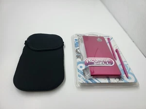 1 NEW Black FlipTop Soft case + 1 Pink Aluminum Shell +2 Stylus for Nintendo DSi - Picture 1 of 15