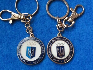 Olympic 2014 Sochi Ukraine NOC 2 Keychain Key ring  - Picture 1 of 4