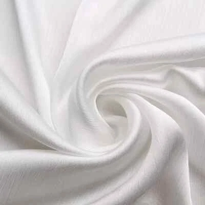 58'' Wide By Yard Crinkled Satin Fabric Crepe Pleated Charmeuse Chiffon Material - Image 1 of 4